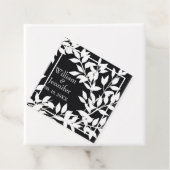 Personalisieren Sie Name, Datum Stilvoll Schwarz u Geschenkanhänger (Beispiel)