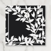 Personalisieren Sie Name, Datum Stilvoll Schwarz u Geschenkanhänger (Rückseite)