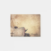 Personalisieren Sie Name Engel, Buch und Kreuz Post-it Klebezettel (Vorderseite)