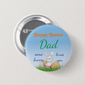 Personalisieren Sie Name Happy Oaster einige sonni Button (Vorne & Hinten)