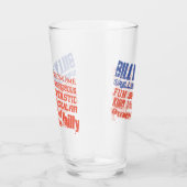 Personalisieren Sie Name Positive Affirmative USA- Glas (Rechts)