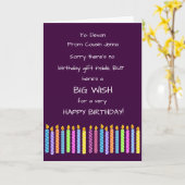 Personalisieren Sie Name und Alter Spaß Geburtstag Karte (Gelbe Blume)