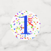 Personalisieren Sie Name und Jahr Choo-Zug Geburts Konfetti (Klein Vorderseite)