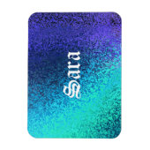 Personalisieren Sie Name und Shades in Blue Premiu Magnet (Vertikal)