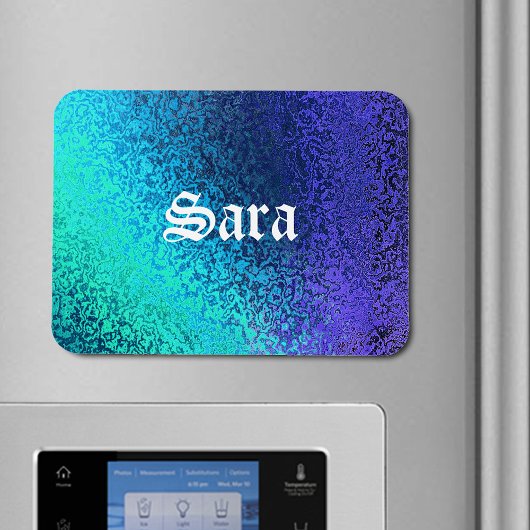 Personalisieren Sie Name und Shades in Blue Premiu Magnet