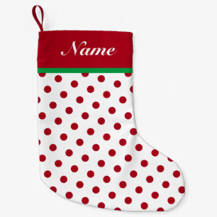 Personalisieren Sie Name Weihnachts-Strumpf Red Po Kleiner Weihnachtsstrumpf