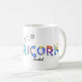 Personalisieren Sie Namens-Spaß CAPRICORN Geburtst Kaffeetasse (VorderseiteRechts)