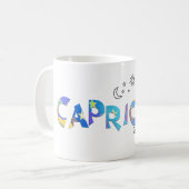 Personalisieren Sie Namens-Spaß CAPRICORN Geburtst Kaffeetasse (Vorderseite Links)