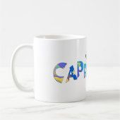 Personalisieren Sie Namens-Spaß CAPRICORN Geburtst Kaffeetasse (Links)