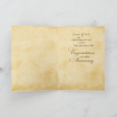 Personalisieren Sie Namensordination Anniversary A Karte (Innenseite)