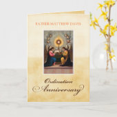 Personalisieren Sie Namensordination Anniversary A Karte (Gelbe Blume)
