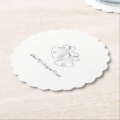 Personalisieren Sie Neugeborene Hochzeitsglocken W Untersetzer (angewinkelt)