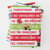 Personalisieren Sie nicht bis Weihnachten Cranky C Geschenkpapier Set (Beispiel)
