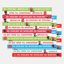 Personalisieren Sie nicht bis Weihnachten Cranky C Geschenkpapier Set