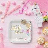 Personalisieren Sie Niedliche Babydusche Pappteller (Party)