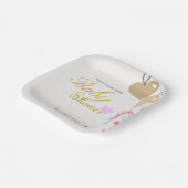 Personalisieren Sie Niedliche Babydusche Pappteller (Gewinkelt)