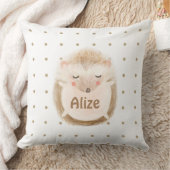 Personalisieren Sie niedliche Igel Kinderzimmer-Ki Kissen (Decke)