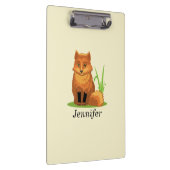 Personalisieren Sie Niedlichen kleinen Fuchs zurüc Klemmbrett (Rechts)