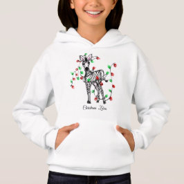 Personalisieren Sie niedliches Zebra mit Tinkeln i Hoodie