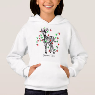 Personalisieren Sie niedliches Zebra mit Tinkeln i Hoodie