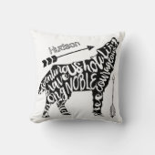 Personalisieren Sie Noble mutig Strong Wild Free W Kissen (Vorderseite)