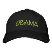 Personalisieren Sie OBAMA-Gedenkgeschenk Bestickte Kappe (Vorderseite)