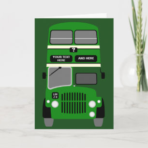 Personalisieren Sie Old Liverpool Double Decker Bu Karte