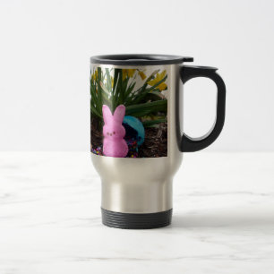 Personalisieren Sie Ostern Bunny Peace Liebe Kunst Reisebecher