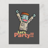 Personalisieren Sie Party Frankenstein Postcard Postkarte (Vorderseite)