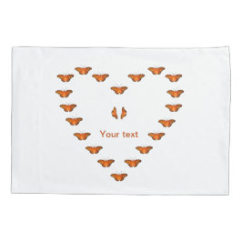 Personalisieren Sie Passionsschmetterlinge in Herz Kissenbezug