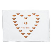 Personalisieren Sie Passionsschmetterlinge in Herz Kissenbezug (Vorderseite)