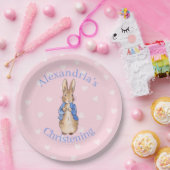 Personalisieren Sie Peter das Kaninchen Christenin Pappteller (Party)