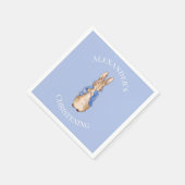 Personalisieren Sie Peter das Kaninchen Christenin Serviette (Ecke)