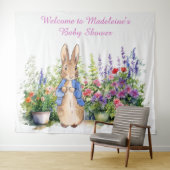 Personalisieren Sie Peter das Kaninchen in der Gar Wandteppich (Beispiel (Horizontal))