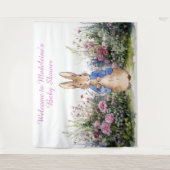 Personalisieren Sie Peter das Kaninchen in der Gar Wandteppich (Vorderseite)