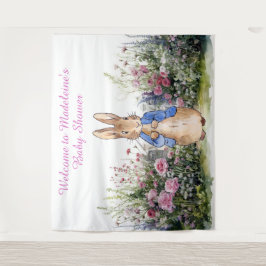 Personalisieren Sie Peter das Kaninchen in der Gar Wandteppich