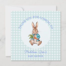 Personalisieren Sie Peter das Kaninchen mit Karott Dankeskarte