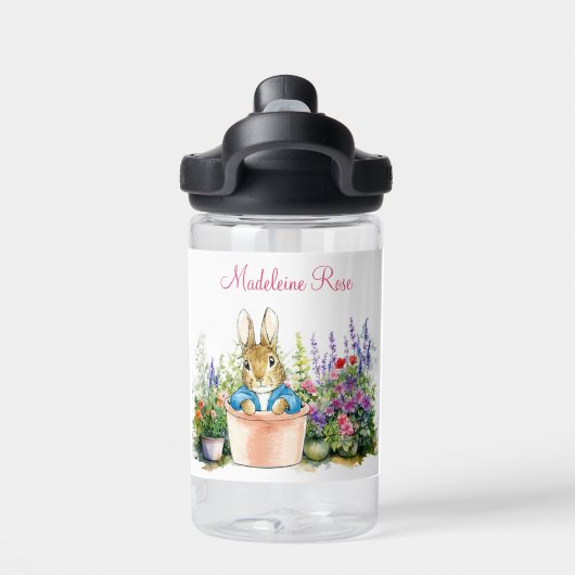 Personalisieren Sie Peter das Kaninchen Wasserflas Trinkflasche (Rückseite)