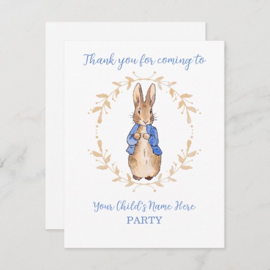 Personalisieren Sie Peter den Rabbit zum ersten Ge (Vorne/Hinten)