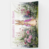 Personalisieren Sie Peter die Kaninchen Baby Dusch Banner (Vertikal)
