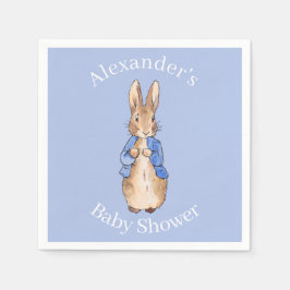 Personalisieren Sie Peter die Kaninchen Baby Dusch Serviette