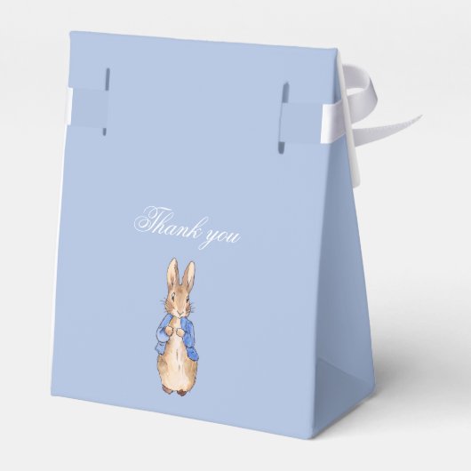 Personalisieren Sie Peter die Rabbit Baby Dusche Geschenkschachtel (Rückseite)