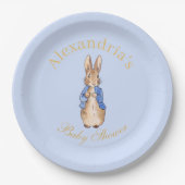 Personalisieren Sie Peter die Rabbit Baby Dusche N Pappteller (Vorderseite)