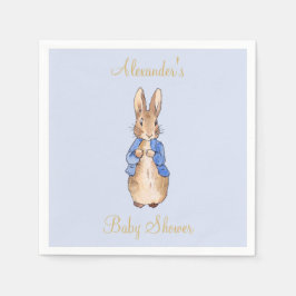 Personalisieren Sie Peter die Rabbit Baby Dusche N Serviette