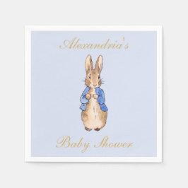 Personalisieren Sie Peter die Rabbit Baby Dusche N Serviette
