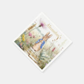 Personalisieren Sie Peter die Rabbit Baby Dusche N Serviette (Ecke)