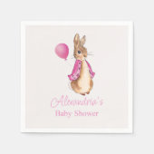 Personalisieren Sie Peter die Rabbit Baby Dusche Serviette (Vorderseite)