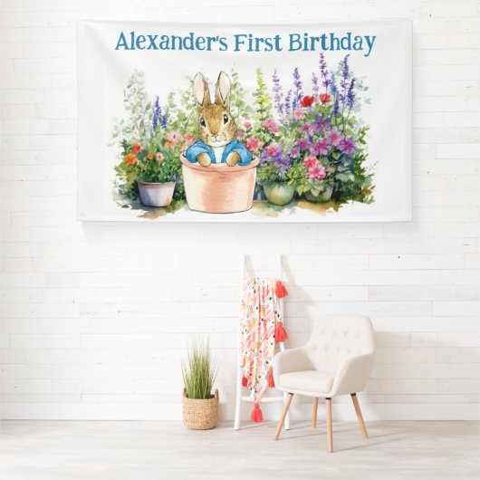 Personalisieren Sie Peter in einem Topf Erste Gebu Banner (Insitu)