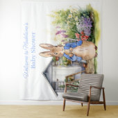 Personalisieren Sie Peter mit der Kaninchendusche Wandteppich (Beispiel)