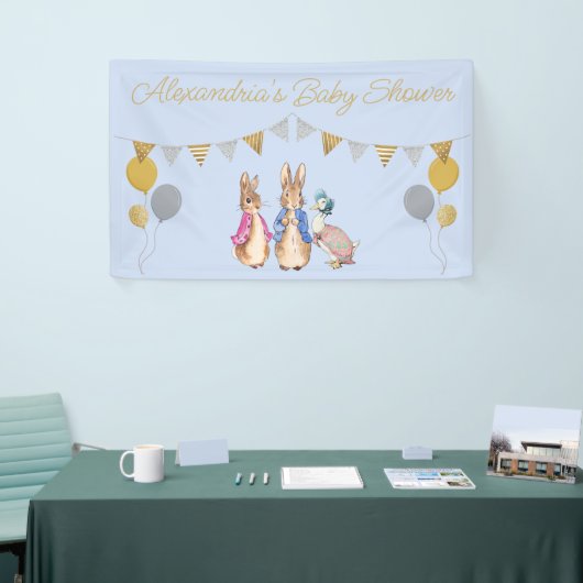 Personalisieren Sie Peter rabbit Baby Duschgarten Banner (Messeveranstaltung)